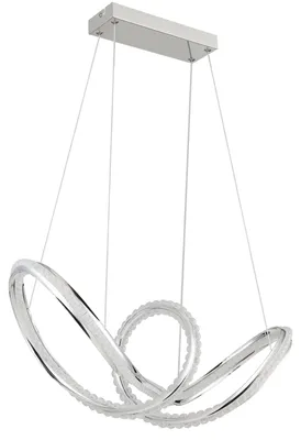 Produktbild von LED Hängeleuchte EVANGELINE, Chrom, Metall, Acryl, Aluminium, H 120 cm