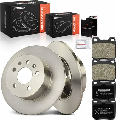 Image de Frankberg 2x disques de frein 4x plaquettes de frein essieu arrière pour Opel Vectra B Caravan CC Saab 900 II 9-3 9-5 break