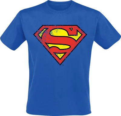 Produktbild von Superman T-Shirt Herren Crest blau 3XL