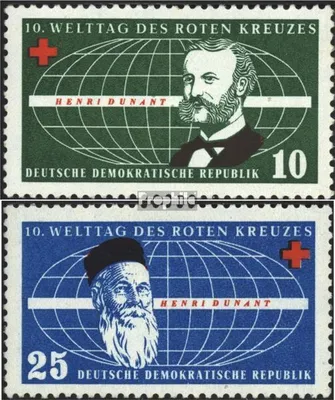 Produktbild von Briefmarken DDR 1957 Mi 572-573 (kompl.Ausg.) FDC Welttag des Roten Kreuzes