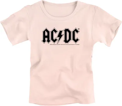 Produktbild von AC/DC T-Shirt Damen Metal-Kids - Logo rosa 140