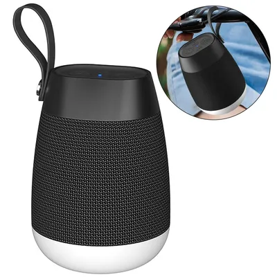 Produktbild von Tragbarer Bluetooth-Lautsprecher mit 360°-Musikrhythmus-Lichtern, Musikbox, Bluetooth 5.0, wasserdicht, 6 Stunden Wiedergabezeit, für Partys/Camping