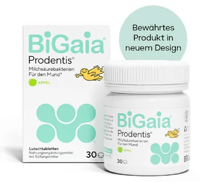 Produktbild von BIGAIA Prodentis Apfel Lutschtabletten 30 Stück