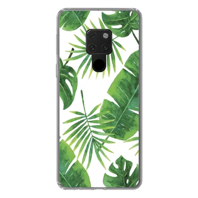 Produktbild von MuchoWow® Handyhülle Schutzhülle Hülle für Huawei P40 Lite Tropisch - Blätter - Muster Silikon Softcase Handy Hülle - Handy