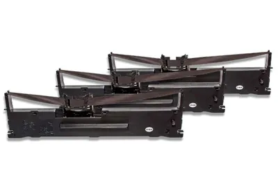 Produktbild von vhbw 3x Farbband Schriftband kompatibel mit Epson LQ 630, LQ 630 Serie, LQ 630 S, LQ 635, LQ 630K, LQ 635K Nadeldrucker, Bondrucker - Schwarz
