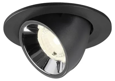 Productafbeelding van Inbouwspot Numinos Gimble S zwart/chroom 4000K - 40gr
