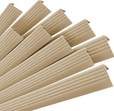 Produktbild von Set: Rutschfeste Treppenprofile mit Kleber, beige, 50x42 mm, 100 cm, 50x42 mm, 100 cm - Quest