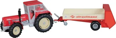 Produktbild von Siku 1:32 Traktor Schlüter Super 12V mit Dungstreuer strautmann 7504