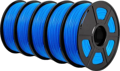 Image de filament pour imprimante 3D, matériau PLA, haute ténacité, PLA Plus bleu