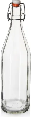 Zdjęcie produktu dla Orion | Szklana butelka typu swing-top - 750 ml - Retro design - Silikonowa uszczelka - Wszechstronne przechowywanie