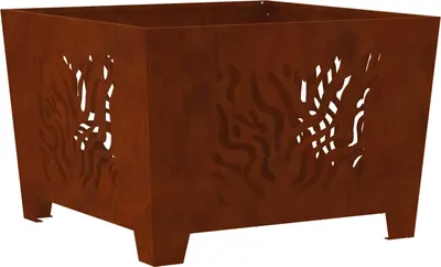 Obrázek produktu pro vidaXL ohniště hnědé 60 x 60 x 40 cm z nerezové oceli
