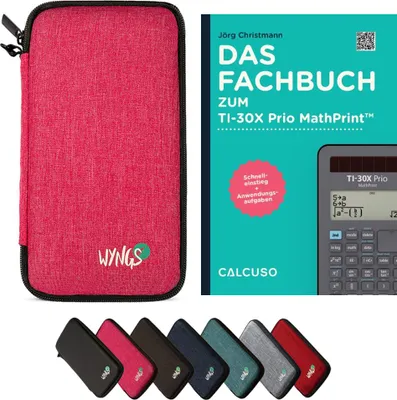 Produktbild von CALCUSO Zubehör Standardpaket Pink kompatibel für Taschenrechner TI-30X Prio MathPrint