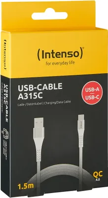 Productafbeelding van Intenso 7901102 Intenso USB 2.0 A/USB C Kabel A315C 1,5 m weiß