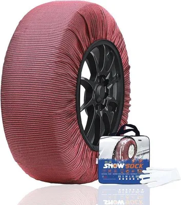 Productafbeelding van Sneeuwkettingen voor auto, textiel, 2 stuks, wasbaar, snelle montage