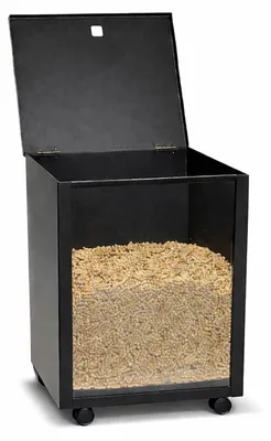 Imagen del producto de Pelletbox - Con ruedas y tapa - Capacidad de 35 kg
