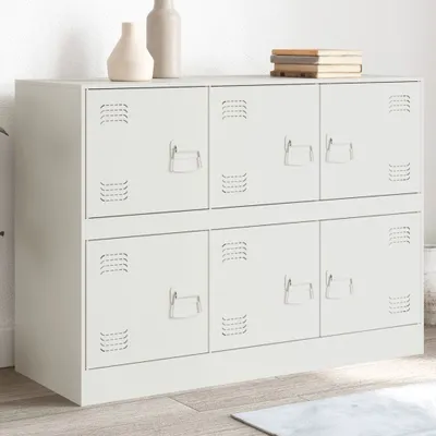 Produktbild von vidaXL Sideboard Weiß 99x39x73 cm Stahl