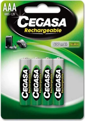 Produktbild von Cegasa Akku hr03 800 mah 1 2v bl.4 Stk.