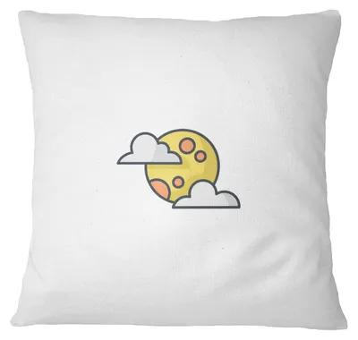 Kissenbezug 45x45 cm, Polyester, Weiß, mit Reißverschluss