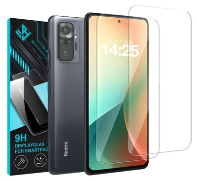 Produktbild von 2x 9H Schutzglas Displayschutzfolie für Xiaomi Redmi Note 10 Pro Displayglas Displayschutz Glas Panzerfolie Schutzglasfolie