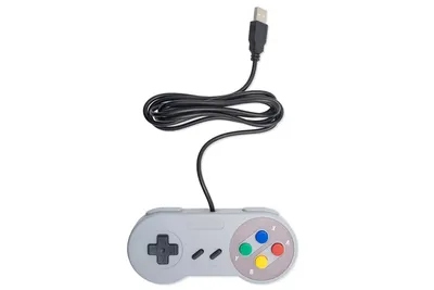 Produktbild von USB 2.0 Controller im SNES Design grau