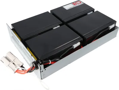 Produktbild von Nachbau Akku exakt passend für den APC-RBC133 Akku vormontiert mit Kabel und Stecker, passend für u.a. SMT1500RMI2U