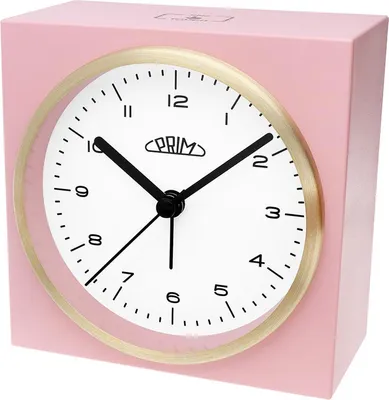 Produktbild von PRIM Wecker Livia eckig Ø 100 mm Kunststoff Rosa
