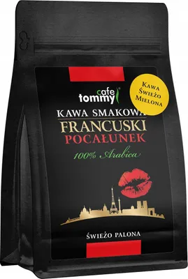 Obrázok produktu pre Aromatizovaná mletá káva, 100 % Arabica, čerstvo pražená, French Kiss, 250 g