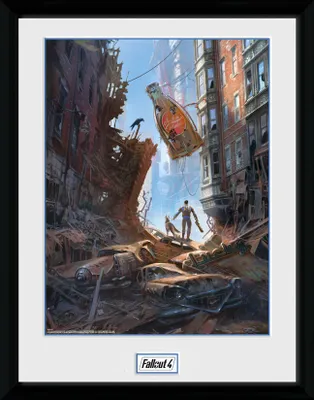 Produktbild von poster im Rahmen Fallout 4 Street Scene 30 x 40 cm