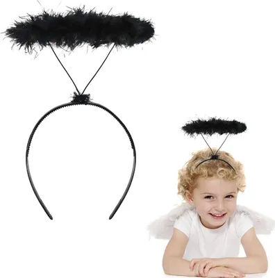 Produktbild von Haarreif Heiligenschein, Haarreif für Engel, Engel Kopfschmuck, Haarreif Halloween Fasching Karneval Party, Accessoire als Ergänzung zum Engel Kostüm