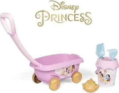 Immagine prodotto di Smoby - Principesse Disney - Carrozzina da spiaggia con secchiello + accessori -
