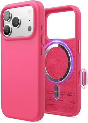 Produktbild von Elago MagSafe Silikonhülle für iPhone 17 Pro Eisrot