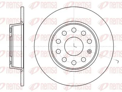 Produktbild von 2x REMSA Bremsscheibe 61340.00 hinten für VW TOURAN (1T1 1T2) GOLF VI (5K1)