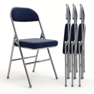 Immagine prodotto di Sedie – Sedie da pranzo e sedie per riunioni – Set di 4 – Ecopelle – Impilabili