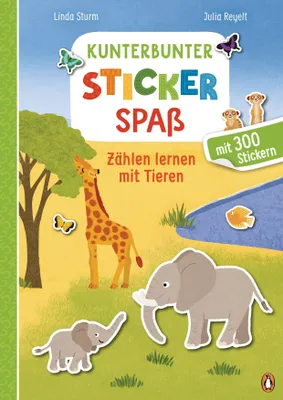 Produktbild von Kunterbunter Stickerspaß - Zählen lernen mit Tieren