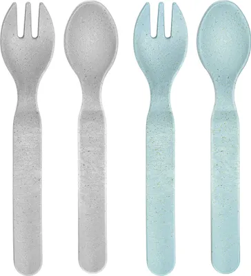 Produktbild von reer Besteck Growing blau/grau (2er Pack)