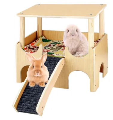 Productafbeelding van Houten Hamsterhuis voor Dieren met Dubbele Verdieping