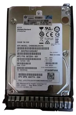 Obrázek produktu pro HPE 870792-001, 300 GB, 15000 ot/min, 2.5", SAS