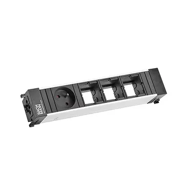 Zdjęcie produktu dla Bachmann 909.025, Modułowy, Aluminium, Czarny, 1 x gniazdo sieciowe, Typu E