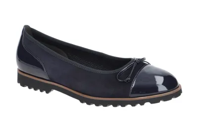 Produktbild von Gabor 04.100 Ballerinas - Damen Halbschuhe - Slipper blau Elegant NEU
