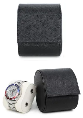 Imagen del producto de Solidchoice - Caja de lujo para relojes, fabricada en cuero genuino, para un reloj