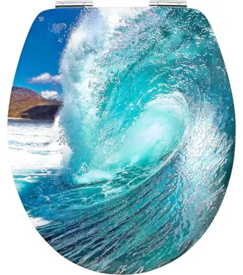 Obrázek produktu pro WC sedátko CORNAT 3-D Chrom WAVE, model KSDSC411