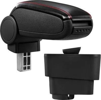 Immagine prodotto di Copri bracciolo centrale in pelle nero / rosso per Alfa Romeo MiTo dal 2008-