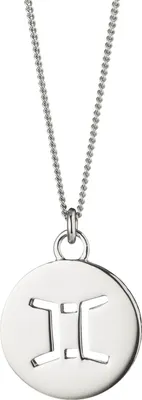 Produktbild von cai Halskette Zwilling Sternzeichen 925/- Sterling Silber rhodiniert