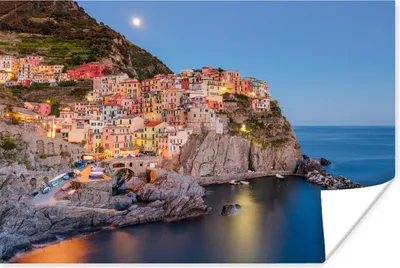 Produktbild von MuchoWow® Poster Das bunte Dorf Manarola in Cinque Terre 120x80 cm - Bilder