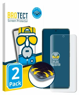 Produktbild von 2x BROTECT Fullscreen Schutzfolie für Xiaomi Redmi Note 14 Pro 5G Displayschutz Folie Fullcover Matt Entspiegelungsfolie