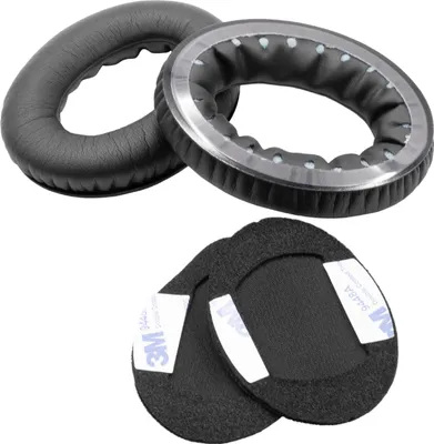 Produktbild von vhbw Ohrpolster kompatibel mit Bose Triport TP1A, TP1 Kopfhörer Headset, Polyurethan / Schaumstoff Schwarz