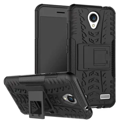 Produktbild von Hybrid Case 2teilig Outdoor Schwarz Tasche Hülle für ZTE Blade A520 Neu Cover