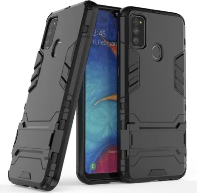 Produktbild von Samsung Galaxy M21 Hülle - Coverup Armor Ständer Back Cover - Schwarz