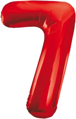 Image de Ballonim Chiffres 89 cm rouge Ballon Chiffres Hélium Ballons XXL (7)