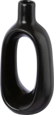 Produktbild von Vase - Schwarz - H 16 cm - Keramik